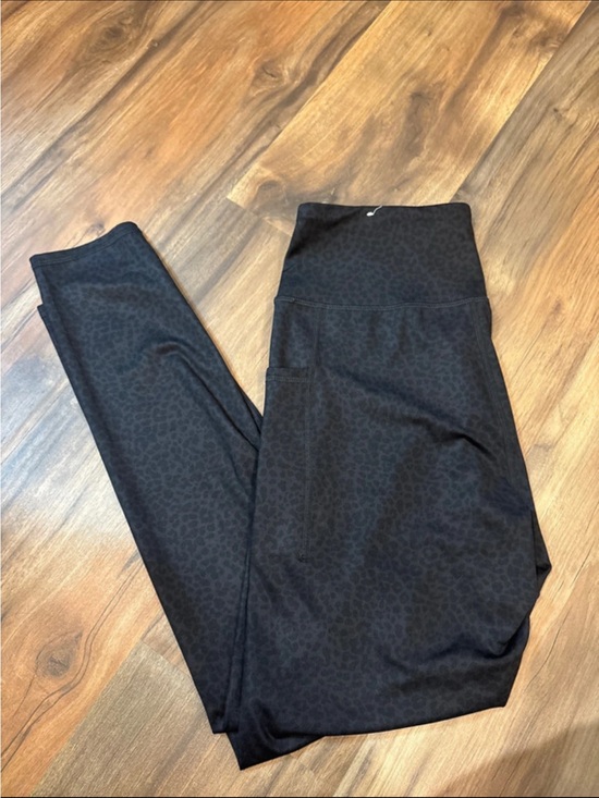Maurices Pants - Maurice's Black Leopard Print Leggings with Side Pocket